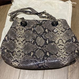 💝SALE💝 Kate Spade Maryanne Gold Coast Python Embossed Beige Leather Satchel